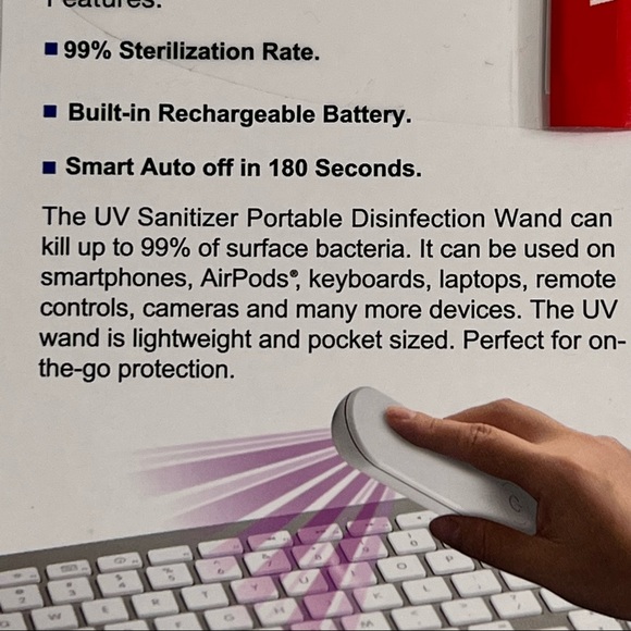 Primo UV Sanitizer Wand Sterilize Household Electronic Products Disinfecting - Picture 8 of 10